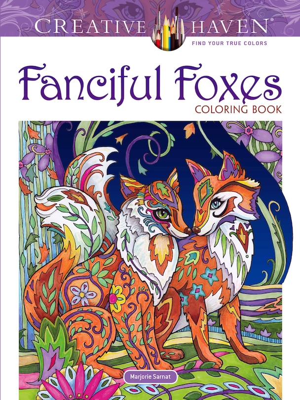 Front cover_Creative Haven Fanciful Foxes Coloring Book