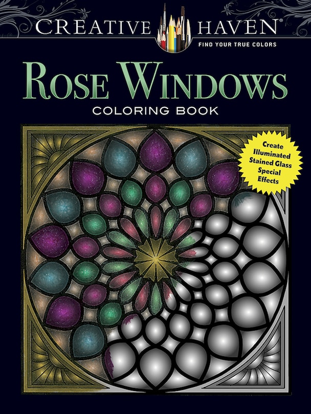 Front cover_Creative Haven Rose Windows Coloring Book