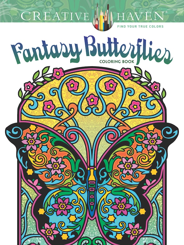 Couverture_Creative Haven Fantasy Butterflies Coloring Book