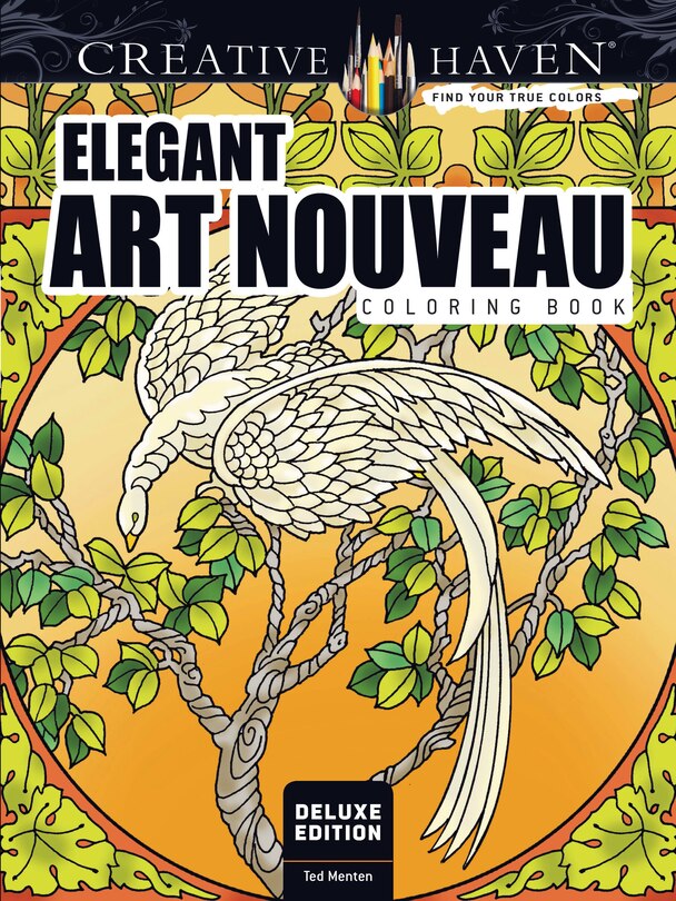 Front cover_Elegant Art Nouveau Coloring Book