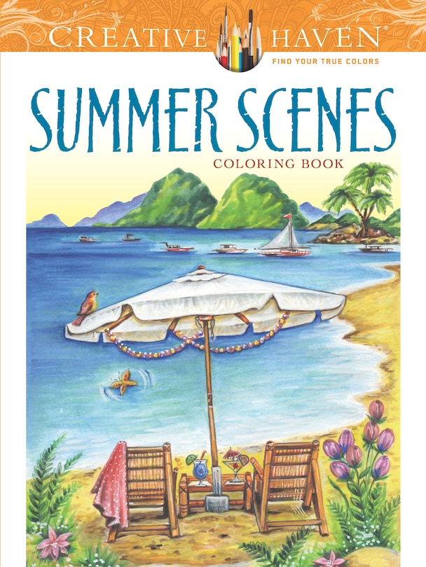 Couverture_Creative Haven Summer Scenes Coloring Book