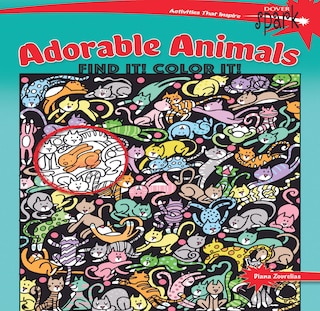 Couverture_Spark Adorable Animals Find It! Color It!