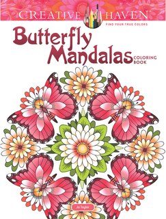 Front cover_Creative Haven Butterfly Mandalas Coloring Book