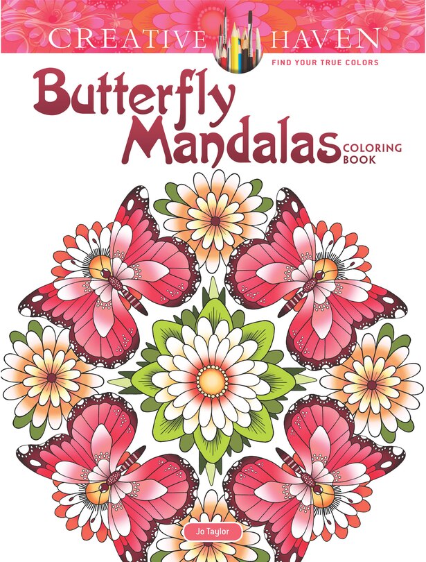 Front cover_Creative Haven Butterfly Mandalas Coloring Book