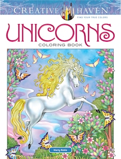 Front cover_Creative Haven Unicorns Coloring Book
