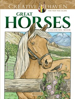 Front cover_Creative Haven Great Horses Coloring Book