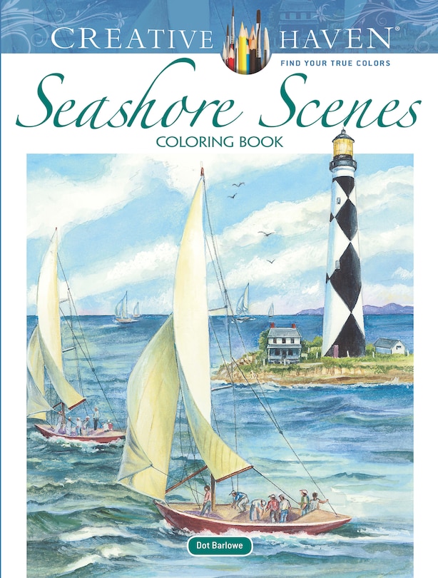 Front cover_Creative Haven Seashore Scenes Coloring Book