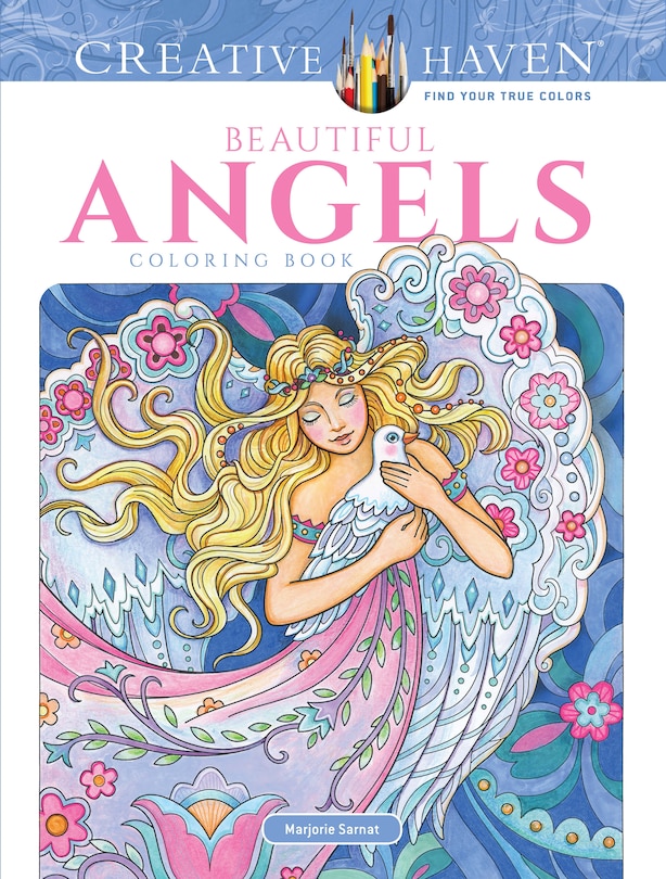 Front cover_Creative Haven Beautiful Angels Coloring Book