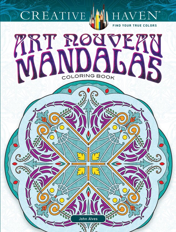 Front cover_Creative Haven Art Nouveau Mandalas Coloring Book