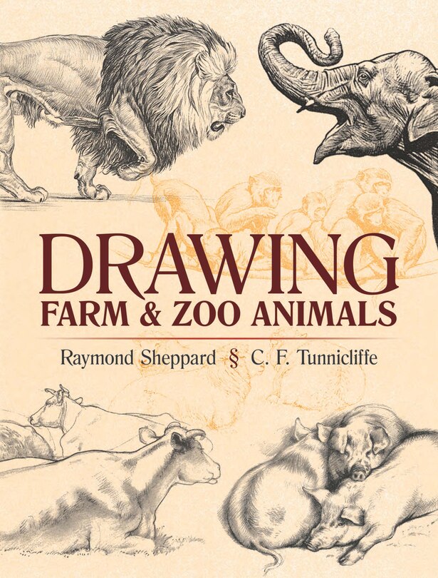 Front cover_Drawing Farm and Zoo Animals