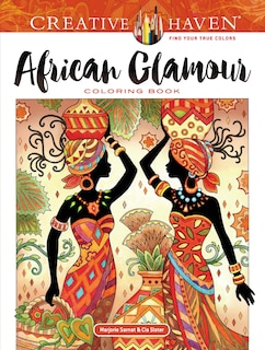 Front cover_Creative Haven African Glamour Coloring Book
