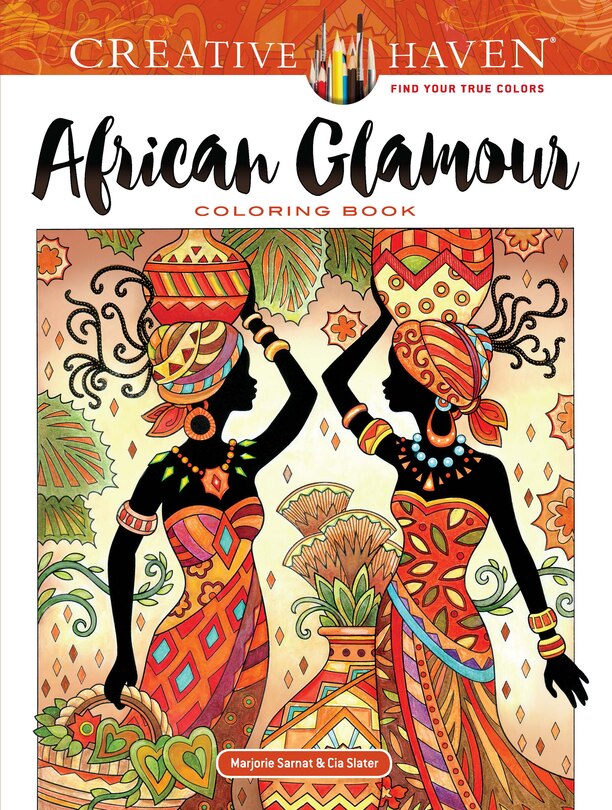 Front cover_Creative Haven African Glamour Coloring Book