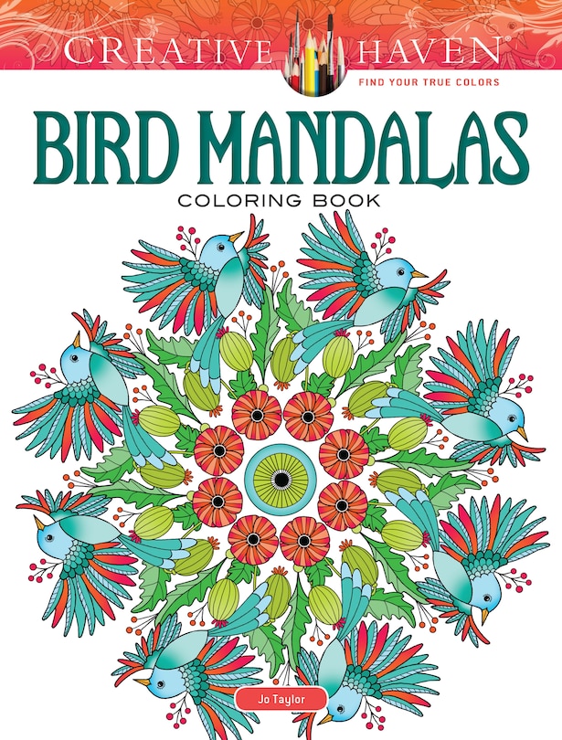 Front cover_Creative Haven Bird Mandalas Coloring Book