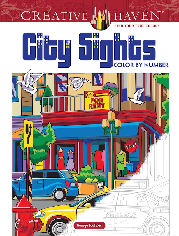 Front cover_Creative Haven City Sights Color by Number