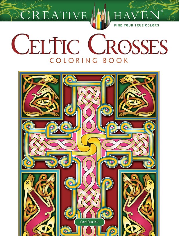 Front cover_Creative Haven Celtic Crosses Coloring Book