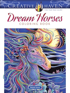 Front cover_Creative Haven Dream Horses Coloring Book