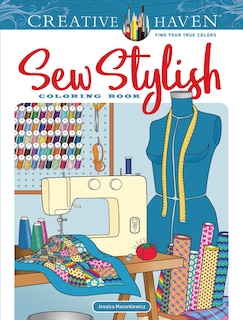 Front cover_Creative Haven Sew Stylish Coloring Book