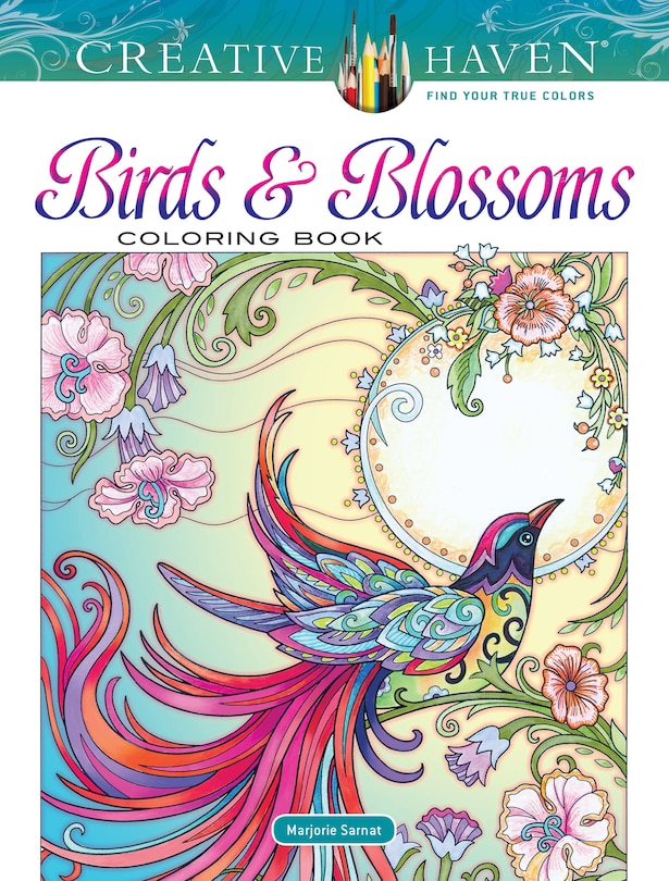 Front cover_Creative Haven Birds and Blossoms Coloring Book