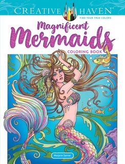 Front cover_Creative Haven Magnificent Mermaids Coloring Book