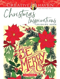 Front cover_Creative Haven Christmas Inspirations Coloring Book