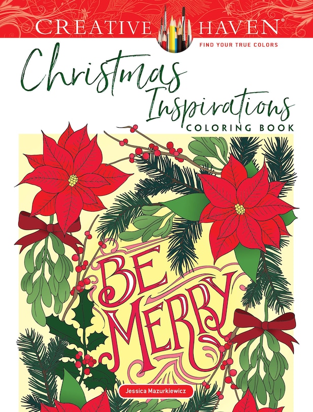 Front cover_Creative Haven Christmas Inspirations Coloring Book