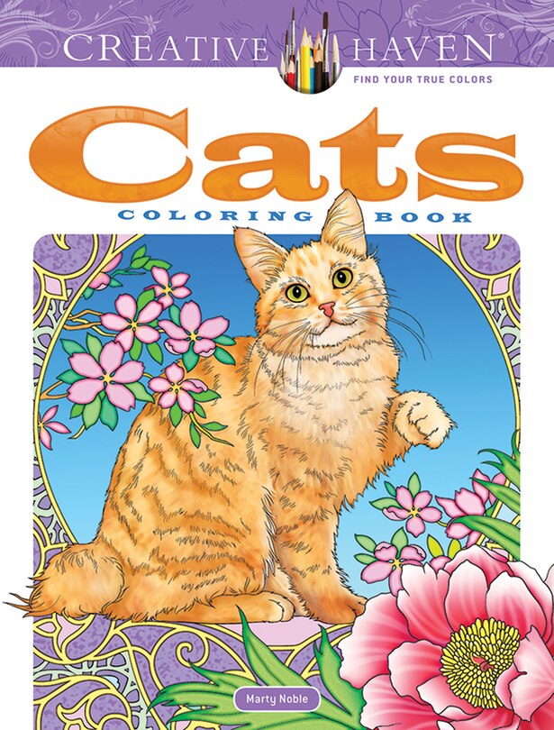 Front cover_Creative Haven Cats Coloring Book