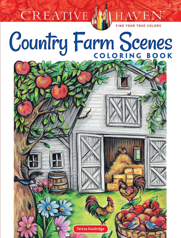 Couverture_Creative Haven Country Farm Scenes Coloring Book