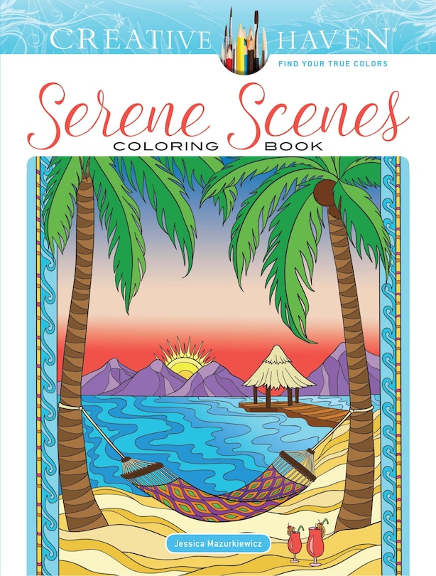Front cover_Creative Haven Serene Scenes Coloring Book