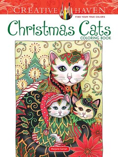 Front cover_Creative Haven Christmas Cats Coloring Book