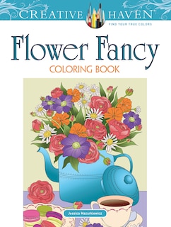 Front cover_Creative Haven Flower Fancy Coloring Book