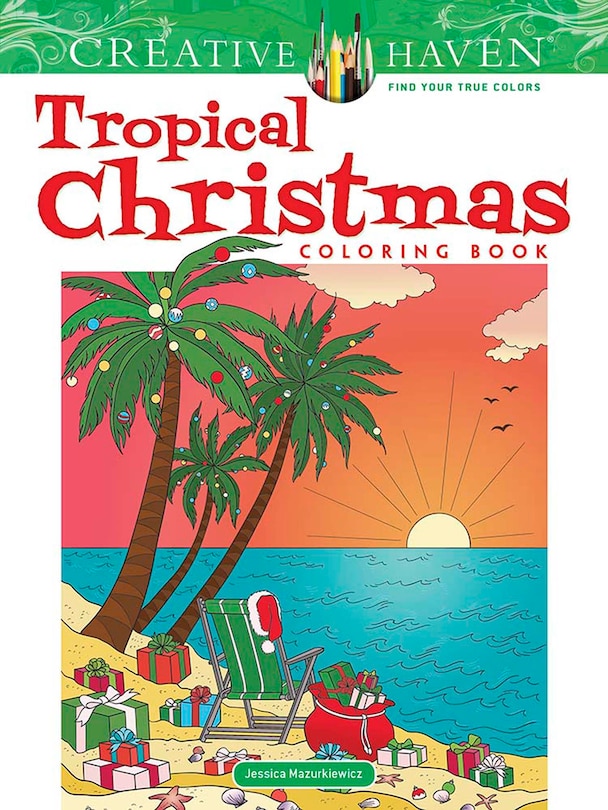 Couverture_Creative Haven Tropical Christmas Coloring Book