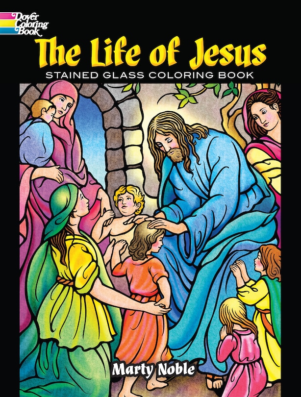 Front cover_The Life of Jesus Stained Glass Coloring Book