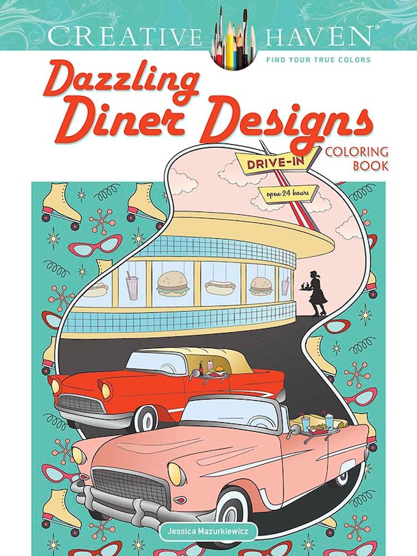 Couverture_Creative Haven Dazzling Diner Designs Coloring Book