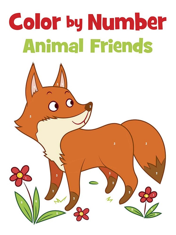 Front cover_Color by Number Animal Friends