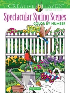 Front cover_Creative Haven Spectacular Spring Scenes Color by Number