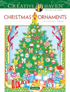 Front cover_Creative Haven Christmas Ornaments Coloring Book