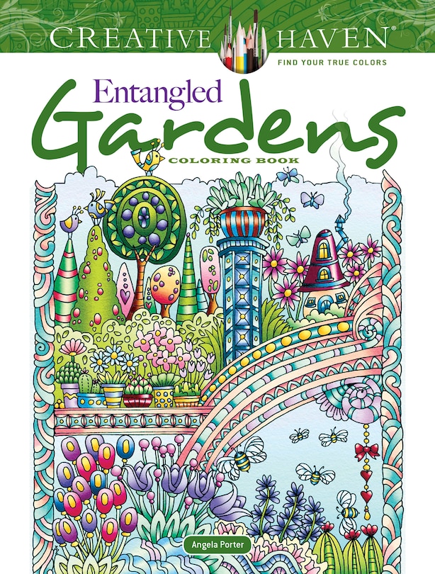 Front cover_Creative Haven Entangled Gardens Coloring Book