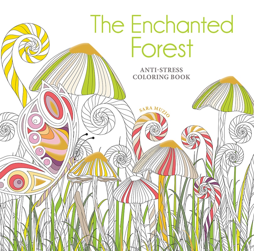 Front cover_The Enchanted Forest Coloring Book