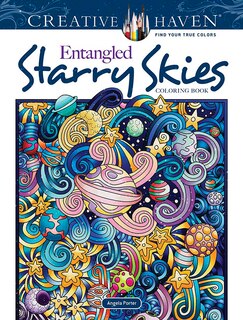Front cover_Creative Haven Entangled Starry Skies Coloring Book