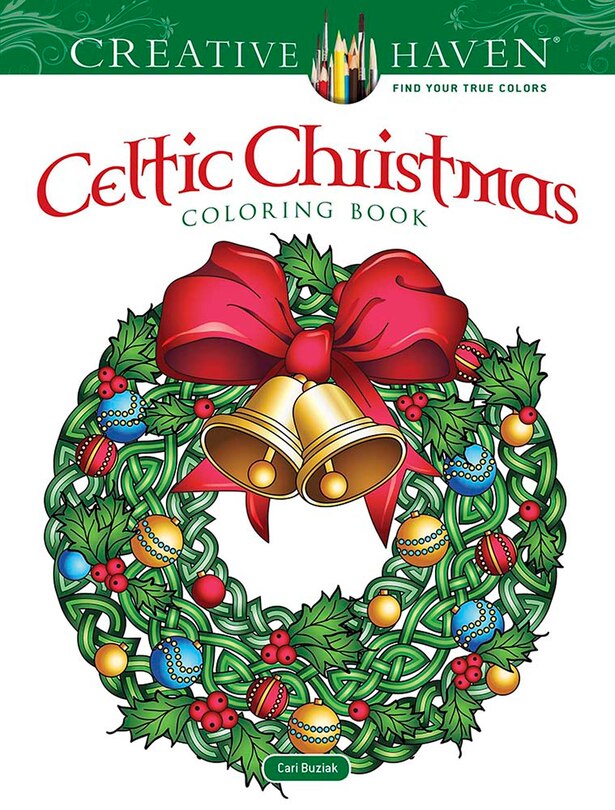 Front cover_Creative Haven Celtic Christmas Coloring Book