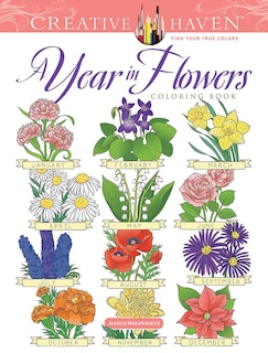 Couverture_Creative Haven a Year in Flowers Coloring Book