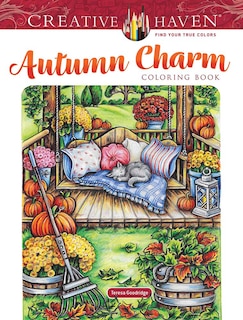 Front cover_Creative Haven Autumn Charm Coloring Book