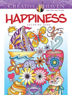 Front cover_Creative Haven Happiness Coloring Book