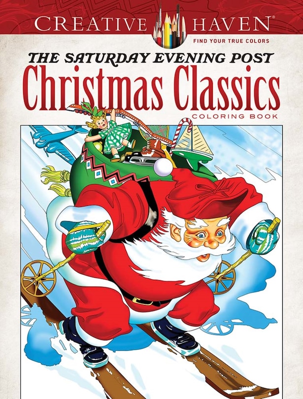 Front cover_Creative Haven the Saturday Evening Post Christmas Classics Coloring Book