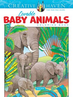 Front cover_Creative Haven Lovable Baby Animals Coloring Book