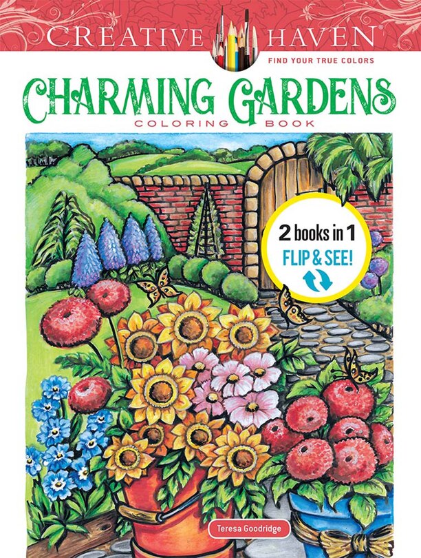 Couverture_Creative Haven Charming Gardens Coloring Book