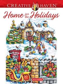 Front cover_Creative Haven Home for the Holidays Coloring Book