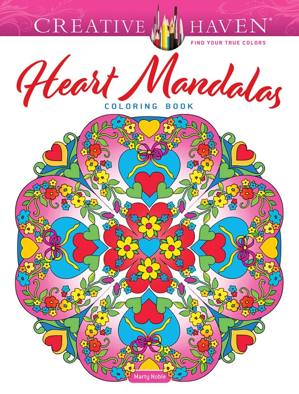 Front cover_Creative Haven Heart Mandalas Coloring Book
