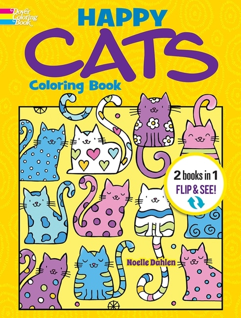 Front cover_Happy Cats Coloring Book/Happy Cats Color by Number