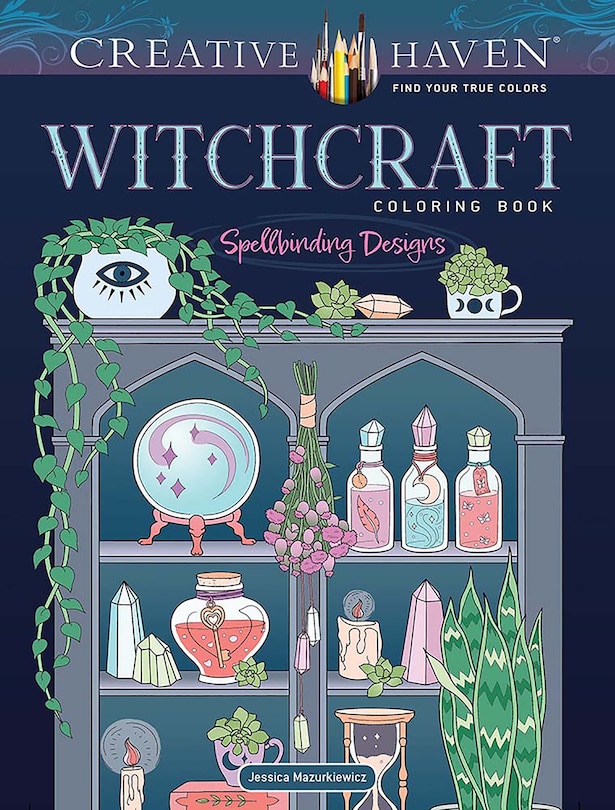 Couverture_Creative Haven Witchcraft Coloring Book
